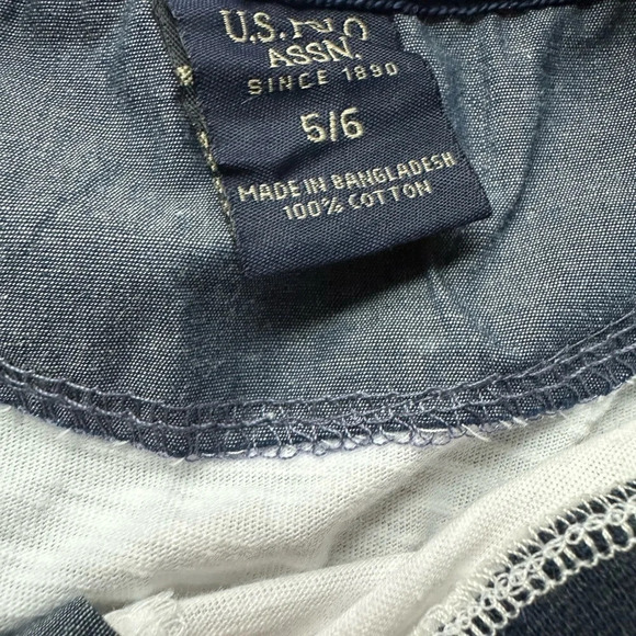 US POLO ASSN boys 5/6‎ summer short outfit - Picture 4 of 5